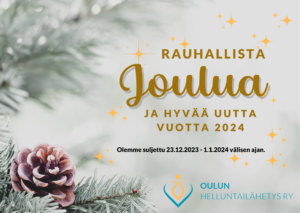 Rauhallista joulua ja hyvää uutta vuotta 2024!